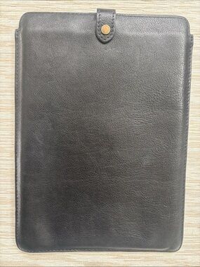 Portland Leather Black computer laptop Sleeve Case -$128